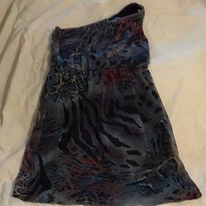 Charlotte Russe One Shoulder Sheer Dress Size XS